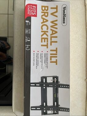Black TV Wall Tilt Bracket